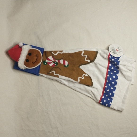 🎁 Gingerbread Man Holiday Dishtowel - Picture 1 of 4